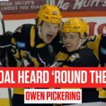 Penguins Prospect Owen Pickering Scores First Pro Goal, Celly Heard 'Round The World