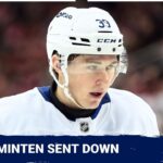 Toronto Maple Leafs send down Fraser Minten, Co-Sign/No-Sign returns