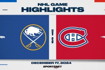 NHL Highlights | Sabres vs. Canadiens - December 17, 2024
