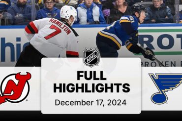 NHL Highlights | Devils vs. Blues | December 17, 2024