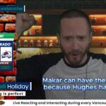 Canucks vs Avalanche | Live reaction and Interaction | Hughes is greater than Makar
