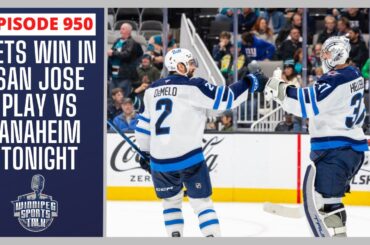 Winnipeg Jets win over San Jose Sharks, play vs. Anaheim tonight