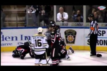 Ryan Dzingel vs Adam Payerl Oct 26, 2014