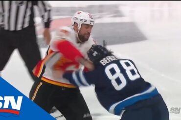 Milan Lucic And Nathan Beaulieu Drop The Gloves To Start Game 4