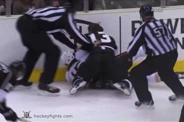 George Parros vs Kyle Clifford Dec 26, 2010