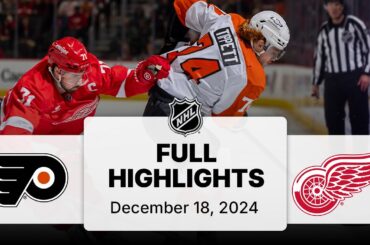 NHL Highlights | Flyers vs. Red Wings | December 18, 2024