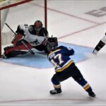 Torey Krug With the Equalizer For The Blues Makes It 2-2 In The Second Period