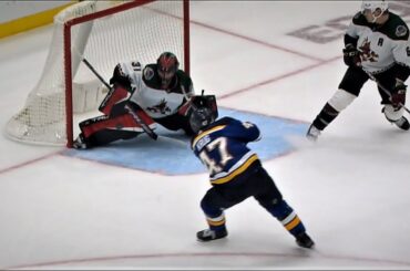 Torey Krug With the Equalizer For The Blues Makes It 2-2 In The Second Period