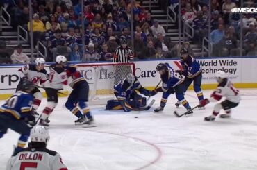 Brenden Dillon scores a goal against the St. Louis Blues