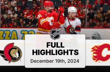 NHL Highlights | Senators vs. Flames | December 19, 2024