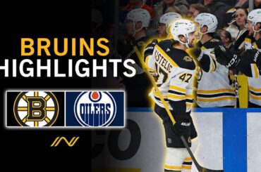 Bruins Highlights: Boston, Edmonton Compete In OT Thriller