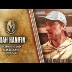 Noah Hanifin Postgame 12/14: Focused On Another Big Game Tomorrow