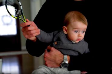 Jordan Binnington shows off baby's tennis skills on Road To The Discover NHL Winter Classic