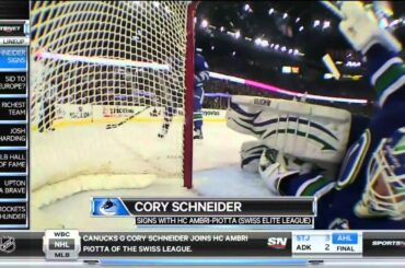 Cory Schneider Signs Overseas 11/28/12 [HD]