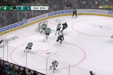 Alex Barabanov gets an injury vs Stars after blocking a shot of his teammate (26 mar 2024)