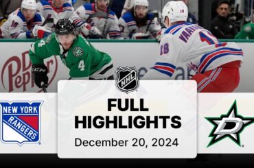 NHL Highlights | Rangers vs. Stars - December 20, 2024