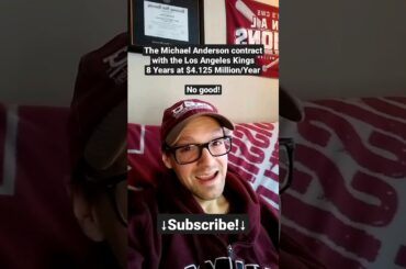 Michael Anderson signs with the Los Angeles Kings for 8 Years at $4.125 Million/Year