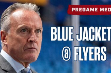 Columbus Blue Jackets Head Coach Dean Evason, Blue Jackets @ Flyers | Pregame Media