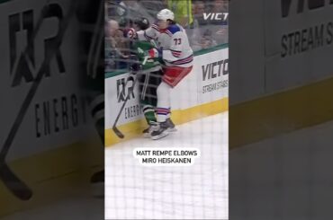 Matt Rempe Got A Game Misconduct For This Elbow 😬