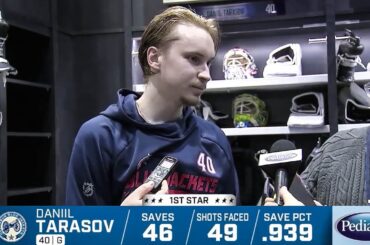 Даниил Тарасов о 1-й игре против Сергея Бобровского