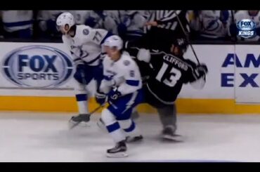 Victor Hedman Elbow on Kyle Clifford