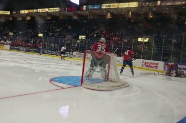 Youngstown Phantoms #19 Chase Gresock scores a goal 10/7/17 vs Central Illinois