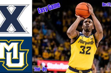 Xavier Musketeers Vs Marquette Golden  Game Highlights 2nd | Dec 20,2024 Men's College Basketball