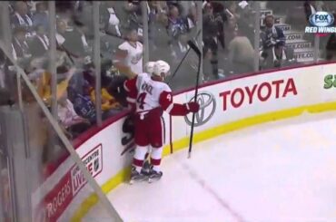 Hockey IQ - Petr Mrazek quarterbacks the long pass to Nyquist for the goal