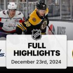 NHL Highlights | Capitals vs. Bruins | December 23, 2024