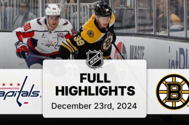 NHL Highlights | Capitals vs. Bruins | December 23, 2024
