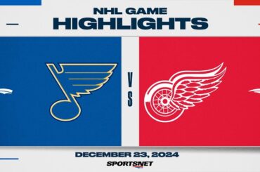 NHL Highlights | Blues vs. Red Wings - December 23, 2024