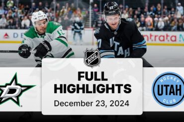NHL Highlights | Stars vs. Utah Hockey Club - December 23, 2024