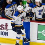 Holloway's Hat Trick Leads The Charge For The Blues In Shutout Win