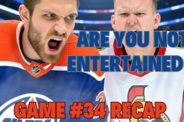 The Edmonton Oilers win a tight defensive battle vs the resurging Ottawa Senators! Game #34 Recap