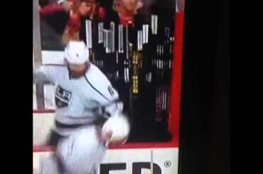 Drew Doughty (taunts Chicago Blackhawks) head over heels about winning the West Final