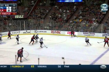 Brian Elliott robs Aleksander Barkov. St. Louis Blues vs Florida Panthers Feb 15 2015 NHL