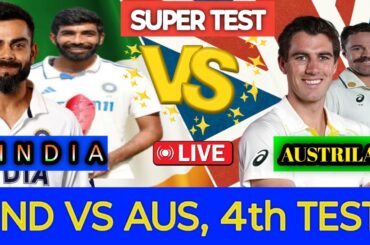 🔴Live:India vs Australia 4th Test Day 1 Live | Ind vs Aus Live | Live Cricket Match Today| #indvsaus
