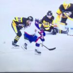 Casey DeSmith biggest save of his career.  Toe save