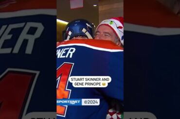 Stuart Skinner And Gene Principe Share A Holiday Hug 🎅
