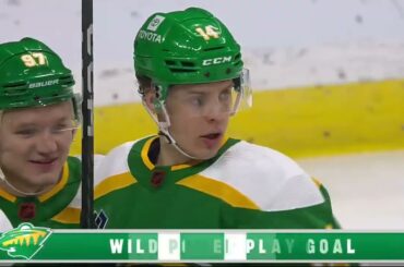 Kirill Kaprizov's sweet pass on Eriksson Ek's goal vs Sabres (28 jan 2023)