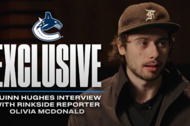 EXCLUSIVE | Quinn Hughes Interview with Rinkside Reporter Olivia McDonald