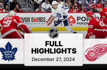 NHL Highlights | Maple Leafs vs. Red Wings - December 27, 2024