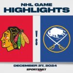 NHL Highlights | Blackhawks vs. Sabres - December 27, 2024