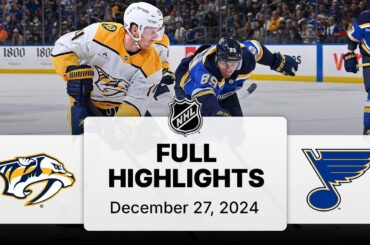 NHL Highlights | Predators vs. Blues | December 27, 2024