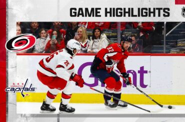 Hurricanes @ Capitals 3/3 | NHL Highlights 2022