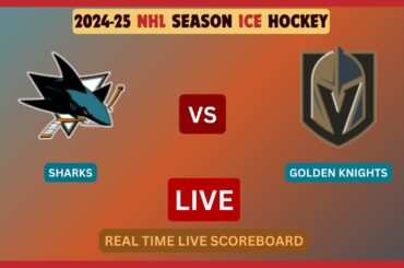 Vegas Golden Knights Vs San Jose Sharks LIVE Score UPDATE 2024-25 NHL Season Ice Hockey Dec 27 2024