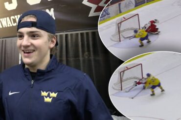 Juniorkronornas stjärnduo rånas av den danske målvakten