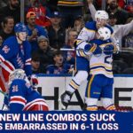 These new line combinations are AWFUL! Rangers embarrass themselves in 6-1 loss to Sabres