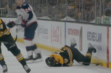 Nikita Zadorov Challenges Mathieu Olivier For Big Hit On Charlie McAvoy