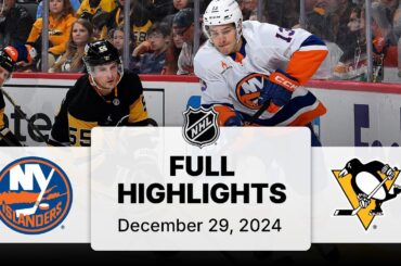 NHL Highlights | Islanders vs. Penguins | December 29, 2024